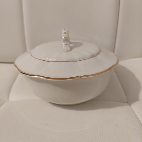 Antique 1800s Admiral VP Co V.P.C.O. 5" Lidded Ironstone Serving Bowl - Picture 1 of 10